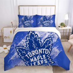 Toronto Maple Leafs Hockey League 3D Printed Duvet Cover Quilt Cover Pillowcase Bedding Set Bed Home Decor