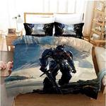 transformers optimus prime cosplay bedding set duvet cover bed sheets 0