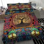 tree of life printed bedding set viking hippie mother of earth bedding cover with 2 pillowcases 100 polyester 0
