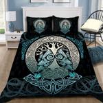 viking bedding set yggdrasil ravens rune odin ragan celtic art gift bedding cover with 2 pillowcases 100 polyester 0