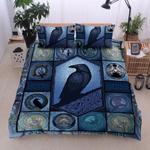 viking raven bedding set viking munin hugin bedding cover viking lovers gift parents gift bedding cover with 2 pillowcases 100 polyester 0