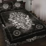 vikings warrior skull spooky bedding set odin viking halloween decor bedding cover with 2 pillowcases 100 polyester 0