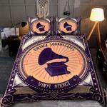 vinyl record bedding set vintage soundscapes vinyl addict music bedding cover with 2 pillowcases 100 polyester 0