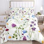 watercolor field small floral bedding set floral printed home decor bedding cover with 2 pillowcases 100 polyester 0