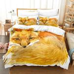 watercolor fox bedding set duvet cover red fox paintings foxes lover bedding cover with 2 pillowcases 100 polyester 0