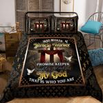 way maker miracle worker jesus cross comforter set my god that is who you are bedding cover with 2 pillowcases 100 polyester 0