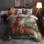 wild fox bedding set bedroom decoration gift for fox lovers family members gift idea bedding cover with 2 pillowcases 100 polyester 0