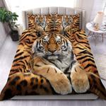 wild tiger bedding set tiger king of jungle bed set gift for tiger lover bedding cover with 2 pillowcases 100 polyester 0