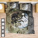 wild wolves 3d print bedding set yin yang pattern bedding set wolves bedding set yin yang bedding cover with 2 pillowcases 100 polyester 0