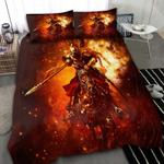 winged hussars bedding set warrior riding horse from fire halloween gift bedding cover with 2 pillowcases 100 polyester 0