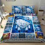 wolf couple native bedding set wolves dreamcatcher bedding cover daddy mommy gift idea bedding cover with 2 pillowcases 100 polyester 0