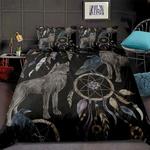 wolf dreamcatcher bedding set wolves bedding cover native wolf bed set gift for family bedding cover with 2 pillowcases 100 polyester 0