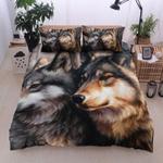 wolves couple bedding set wild wolf bedding cover valentines day gift idea parents gift bedding cover with 2 pillowcases 100 polyester 0