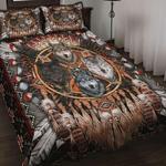 wolves native american bedding set native bedroom decoration gift for family bedding cover with 2 pillowcases 100 polyester 0