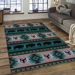 aztec southwestern geometric shape pattern carpet area rug best gift for home decor event gift dark room asg112