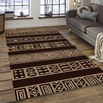 aztec southwestern geometric shape pattern carpet area rug best gift for home decor event gift dark room asg13