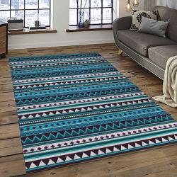 Aztec Southwestern Geometric Shape Pattern Carpet Area Rug Best Gift For Home Decor Event Gift ASG21