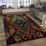 aztec southwestern geometric shape pattern carpet area rug best gift for home decor event gift dark room asg33