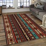 aztec southwestern geometric shape pattern carpet area rug best gift for home decor event gift dark room asg39