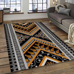 Aztec Southwestern Geometric Shape Pattern Carpet Area Rug Best Gift For Home Decor Event Gift ASG44