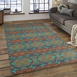 Aztec Southwestern Geometric Shape Pattern Carpet Area Rug Best Gift For Home Decor Event Gift ASG45