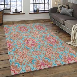 Aztec Southwestern Geometric Shape Pattern Carpet Area Rug Best Gift For Home Decor Event Gift ASG46
