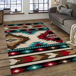 aztec southwestern geometric shape pattern carpet area rug best gift for home decor event gift dark room asg63