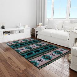 aztec southwestern geometric shape pattern carpet area rug best gift for home decor event gift light room asg112