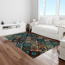 aztec southwestern geometric shape pattern carpet area rug best gift for home decor event gift light room asg15