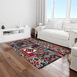 aztec southwestern geometric shape pattern carpet area rug best gift for home decor event gift light room asg29