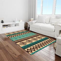 aztec southwestern geometric shape pattern carpet area rug best gift for home decor event gift light room asg50