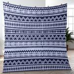 aztec southwestern geometric shape pattern quilt blanket best event gift for family and friends asq16