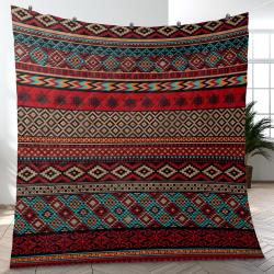 Aztec Southwestern Geometric Shape Pattern Quilt Blanket Best Event Gift For Family And Friends ASQ7