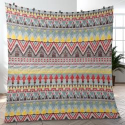 Aztec Southwestern Geometric Shape Pattern Quilt Blanket Best Event Gift For Family And Friends ASQ8