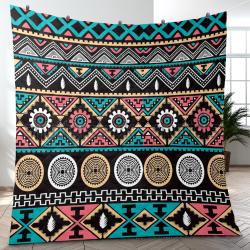 Aztec Southwestern Geometric Shape Pattern Quilt Blanket Best Event Gift For Family And Friends ASQ9
