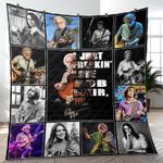 bob weir greatful dead music band quilt blanket fleece blanket amazing gift for fans room decor bw1