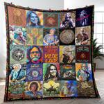 bob weir greatful dead music band quilt blanket fleece blanket amazing gift for fans room decor bw3