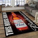 budweiser american style beer retangle carpet area rug home decor gift best present for friends dark room bw1
