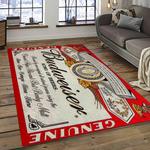 budweiser american style beer retangle carpet area rug home decor gift best present for friends dark room bw10