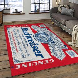 Budweiser American Style Beer Retangle Carpet Area Rug Home Decor Gift Best Present For Friends BW11
