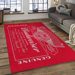 Budweiser American Style Beer Retangle Carpet Area Rug Home Decor Gift Best Present For Friends BW12