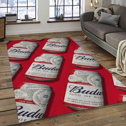 Budweiser American Style Beer Retangle Carpet Area Rug Home Decor Gift Best Present For Friends BW16