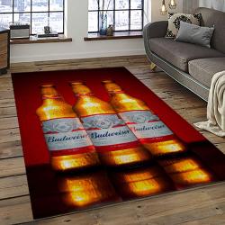 Budweiser American Style Beer Retangle Carpet Area Rug Home Decor Gift Best Present For Friends BW20
