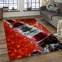 Budweiser American Style Beer Retangle Carpet Area Rug Home Decor Gift Best Present For Friends BW23