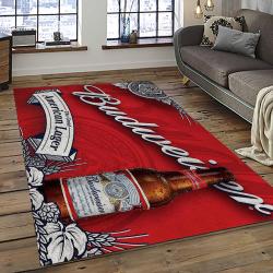 Budweiser American Style Beer Retangle Carpet Area Rug Home Decor Gift Best Present For Friends BW26