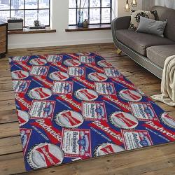 Budweiser American Style Beer Retangle Carpet Area Rug Home Decor Gift Best Present For Friends BW28