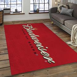Budweiser American Style Beer Retangle Carpet Area Rug Home Decor Gift Best Present For Friends BW9