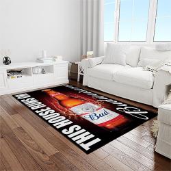 budweiser american style beer retangle carpet area rug home decor gift best present for friends light room bw1