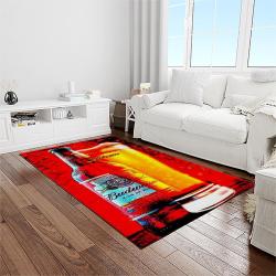 budweiser american style beer retangle carpet area rug home decor gift best present for friends light room bw2