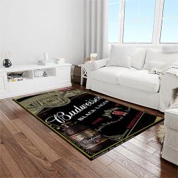 budweiser american style beer retangle carpet area rug home decor gift best present for friends light room bw29